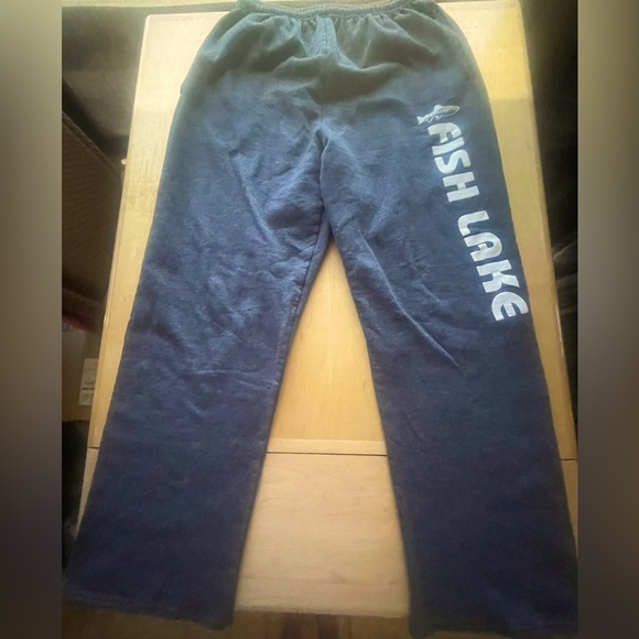 Men’s Charcoal Grey Drawstring Sweatpants, Size Large - Picture 3 of 5